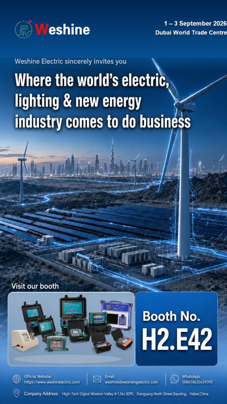 Weshine Electric bude vystavovat na Middle East Energy 2026 v Dubaji